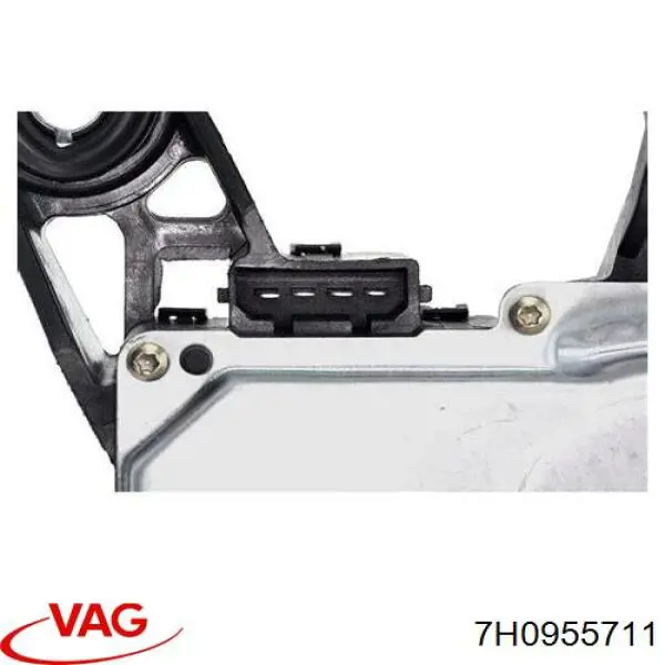 7H0955711 VAG Motor de limpador pára-brisas de vidro traseiro