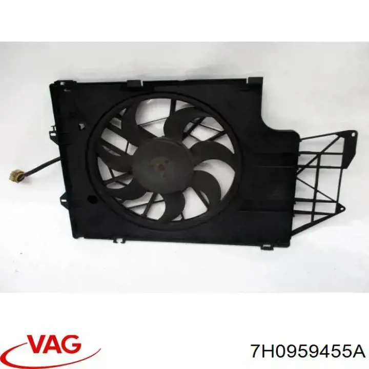 Compre 7H0959455A VAG Ventilador elétrico de esfriamento montado (motor + roda de aletas)