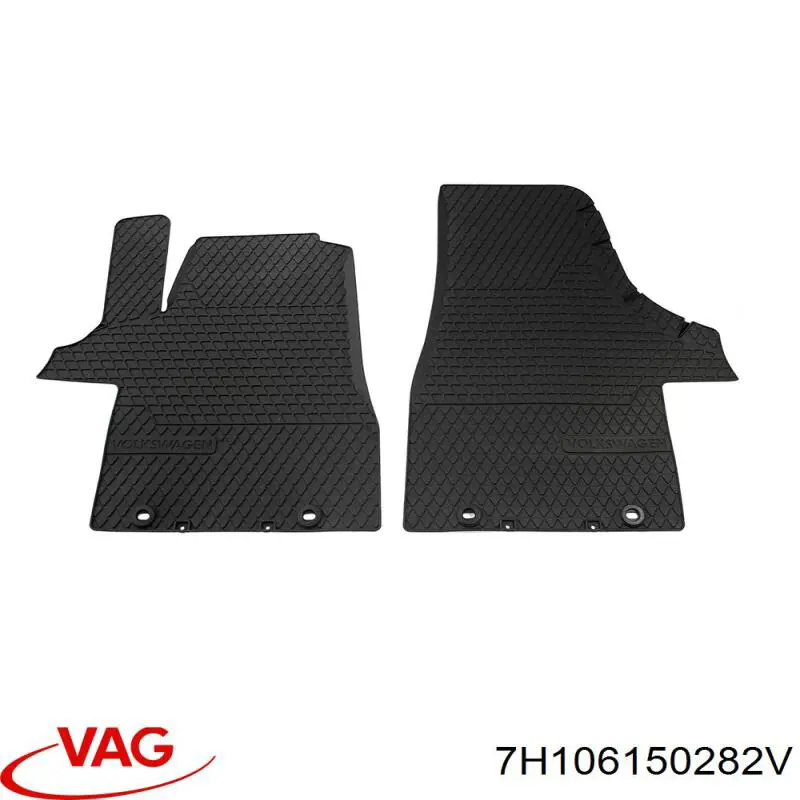 Tapete dianteiro, kit de 2 un. VAG 7H106150282V preço, a partir de 134,34 USD