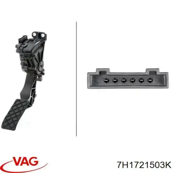 Compre 7H1721503K VAG Pedal de gás (de acelerador)