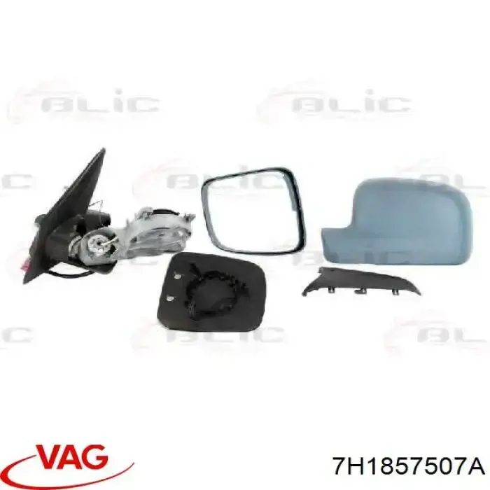 7H1857507A VAG Espelho de retrovisão esquerdo