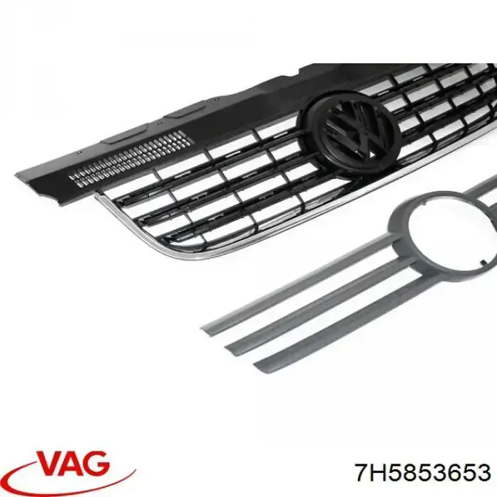 Grelha do radiador VAG 7H5853653 preço, a partir de 65,80 USD