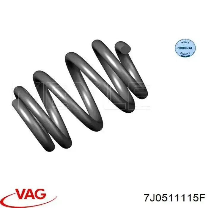 Compre 7J0511115F VAG Mola traseira