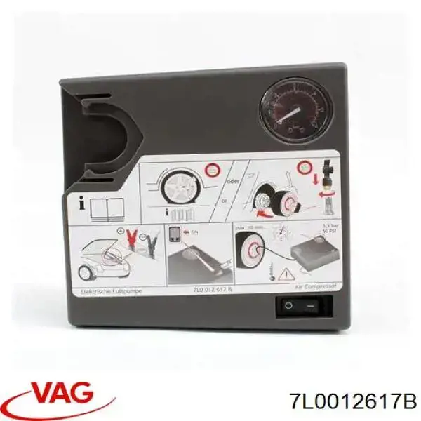 Compressor para o bombeio de pneus VAG 7L0012617B preço, a partir de 70,19 USD