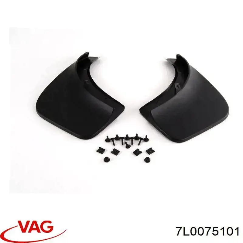 Protetores de lama traseiros, kit para Volkswagen Touareg I 7LA, 7L6, 7L7