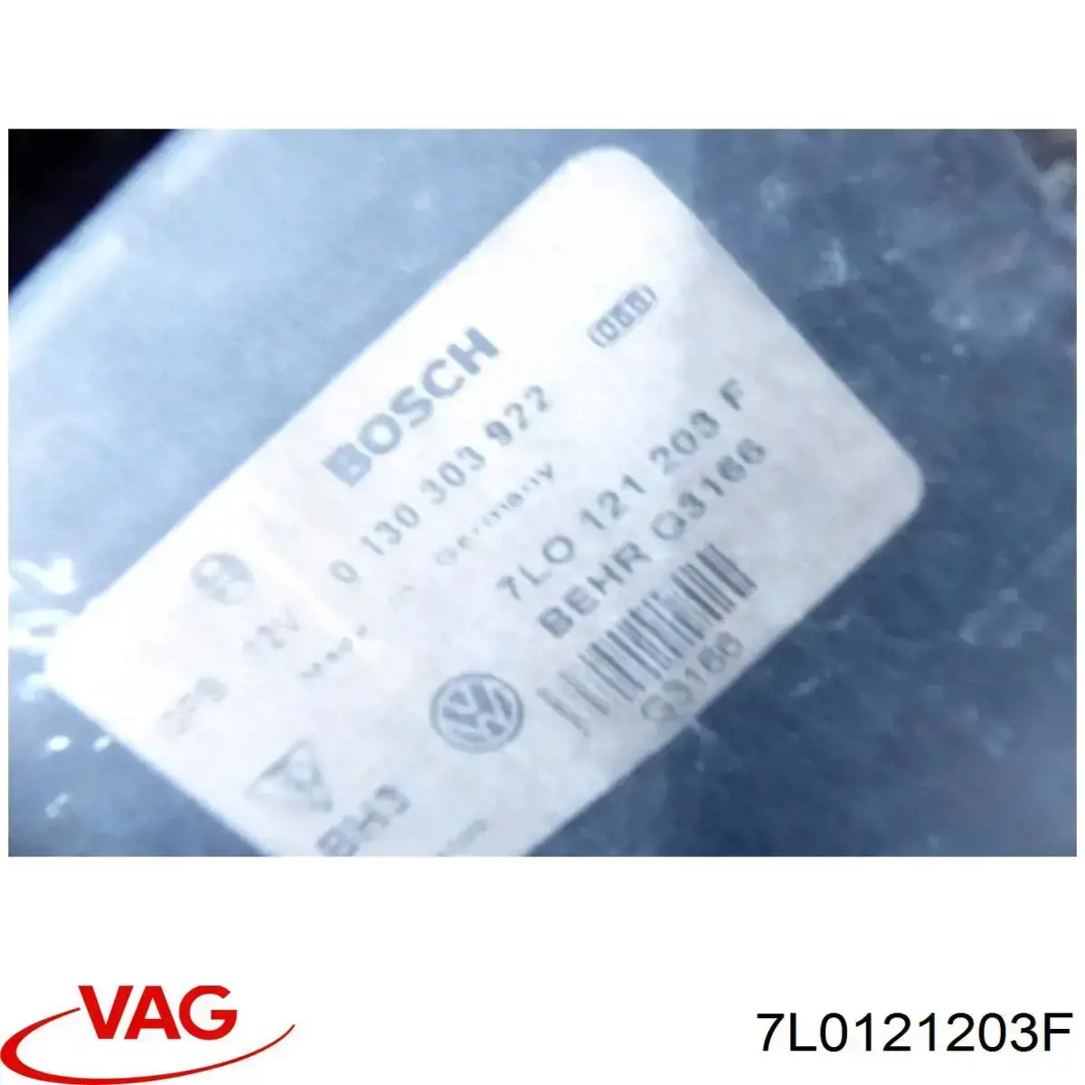 Compre 7L0121203F VAG Difusor do radiador de esfriamento, montado com motor e roda de aletas