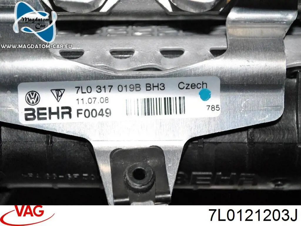 7L0121203J VAG Difusor do radiador de esfriamento