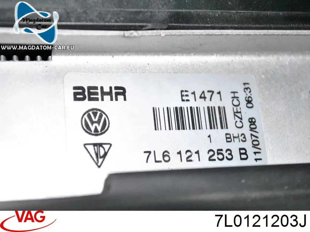 Difusor do radiador de esfriamento VAG 7L0121203J preço, a partir de 175,36 USD