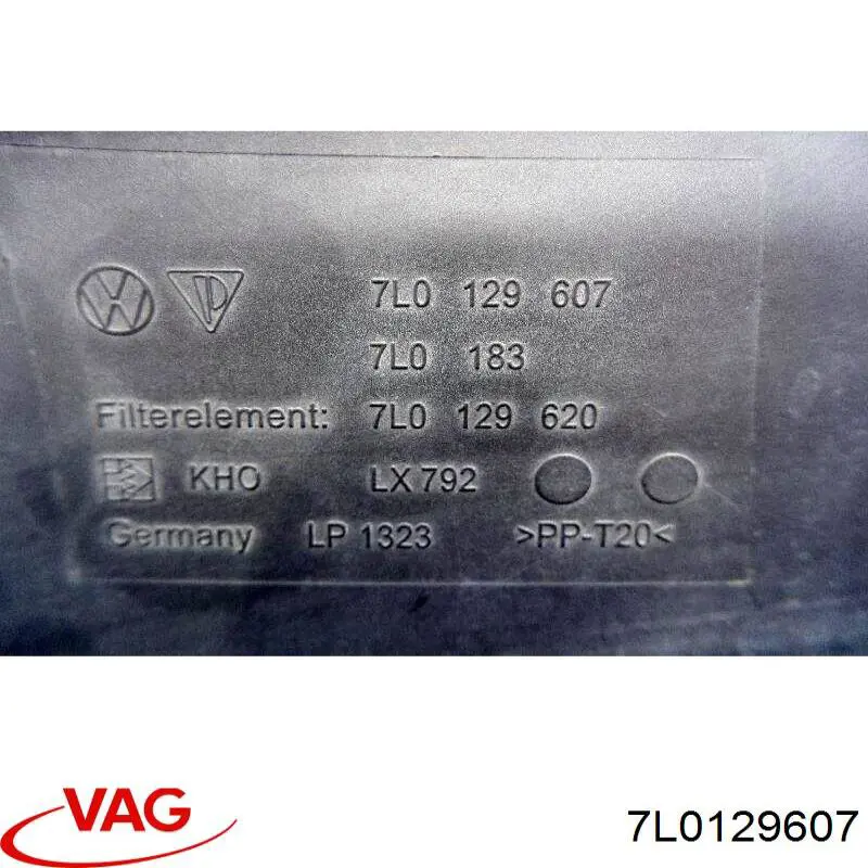 Caixa de filtro de ar VAG 7L0129607 preço, a partir de 80,02 USD
