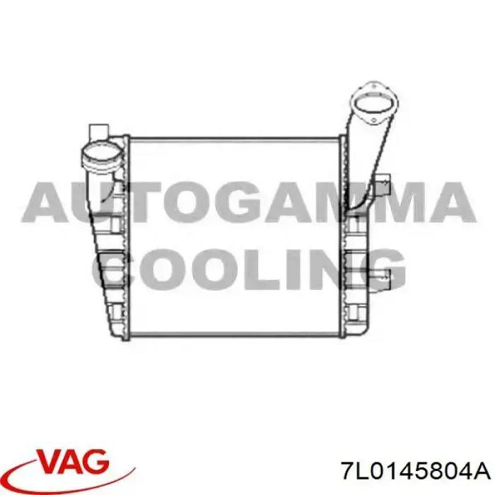 7L0145804A VAG Radiador de intercooler