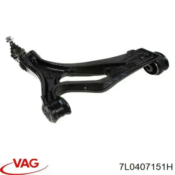 Braço oscilante inferior esquerdo de suspensão dianteira VAG 7L0407151H preço, a partir de 98,75 USD