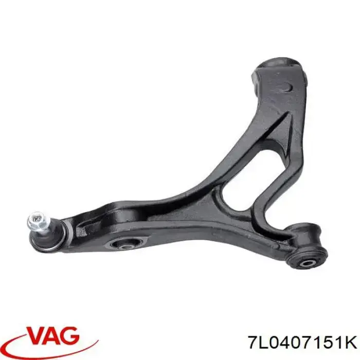 Compre 7L0407151K VAG Braço oscilante inferior esquerdo de suspensão dianteira