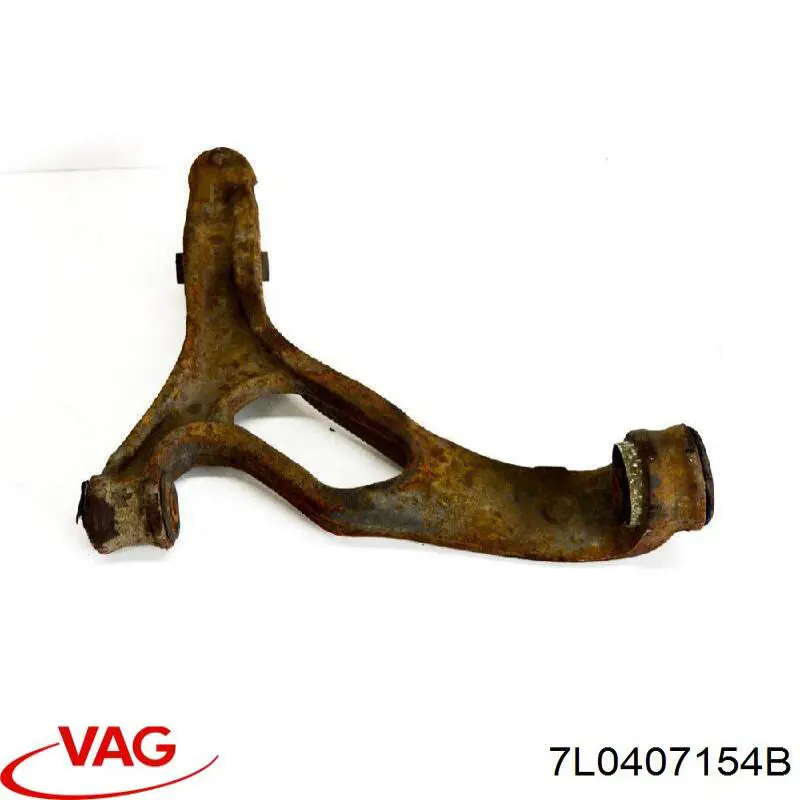 Compre 7L0407154B VAG Braço oscilante inferior direito de suspensão dianteira