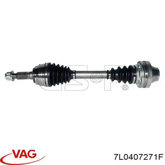 Semieixo (acionador) dianteiro VAG 7L0407271F preço, a partir de 108,54 USD