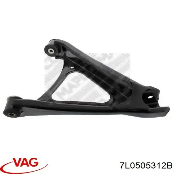 Compre 7L0505312B VAG Braço oscilante inferior direito de suspensão traseira
