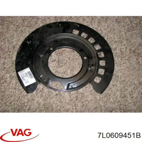 Proteção esquerda do freio de disco traseiro VAG 7L0609451B preço, a partir de 97,22 USD