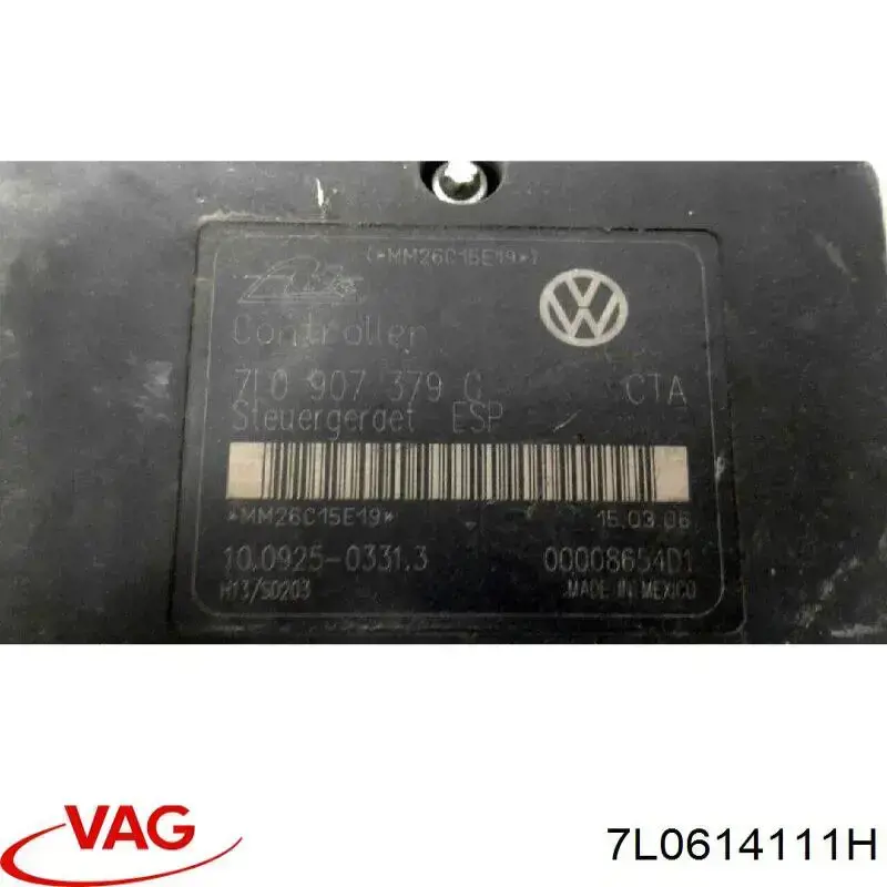 Módulo de direção (Centralina eletrônica) ABS VAG 7L0614111H preço, a partir de 180,47 USD