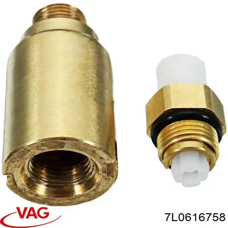 7L0616758 VAG Desengate (cabeça) de mangueiras do sistema pneumático