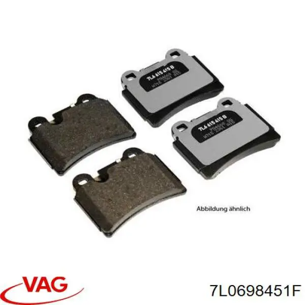 Sapatas do freio traseiras de disco VAG 7L0698451F preço, a partir de 62,39 USD