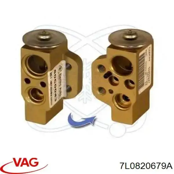 Compre 7L0820679A VAG Válvula TRV de aparelho de ar condicionado