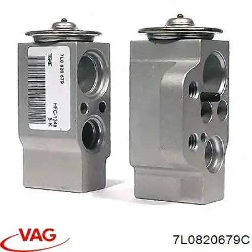 7L0820679C VAG Válvula TRV de aparelho de ar condicionado