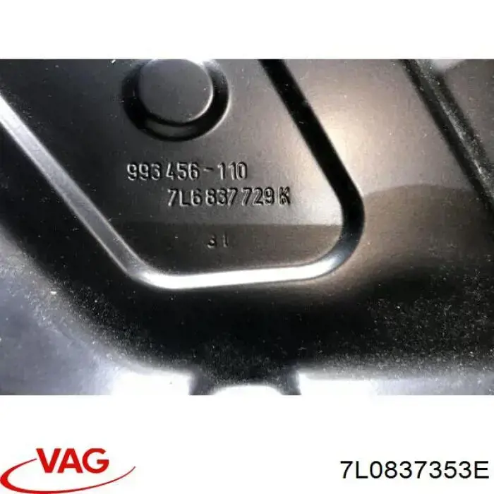 Chassi da porta dianteira esquerda VAG 7L0837353E preço, a partir de 261,68 USD
