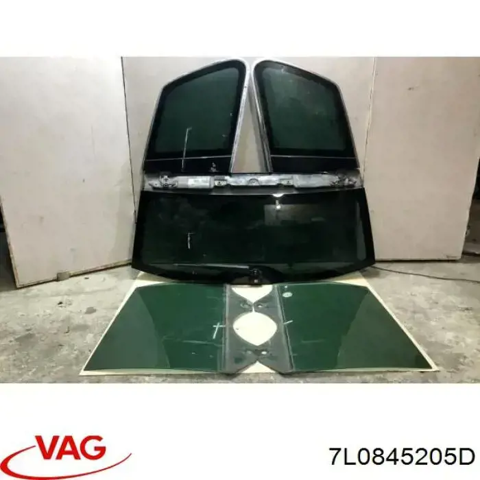 7L0845205D VAG Vidro da porta traseira esquerda