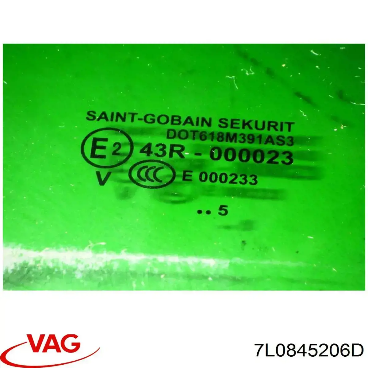 Vidro da porta traseira direita VAG 7L0845206D preço, a partir de 43,34 USD