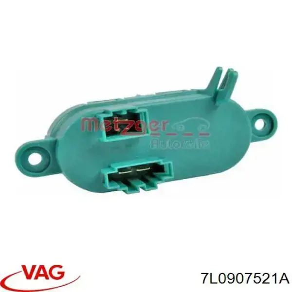 Resistor (resistência) traseiro de ventilador de forno (de aquecedor de salão) VAG 7L0907521A preço, a partir de 45,97 USD