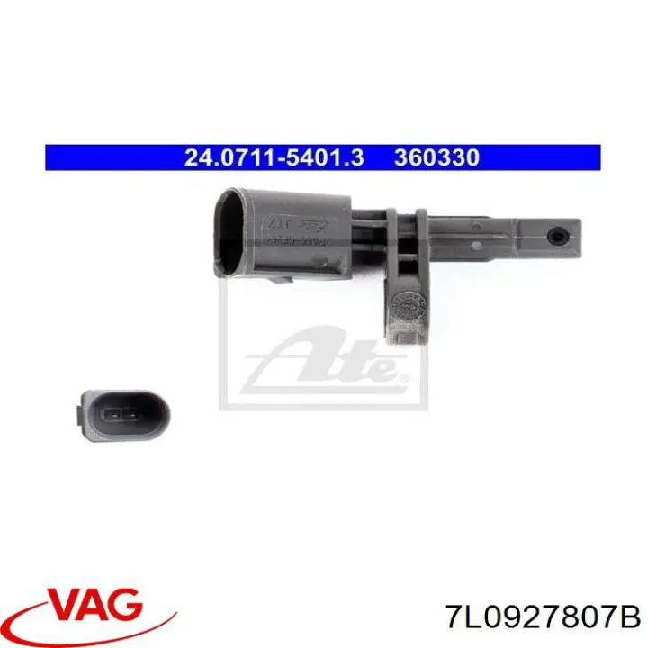 Compre 7L0927807B VAG Sensor ABS traseiro esquerdo