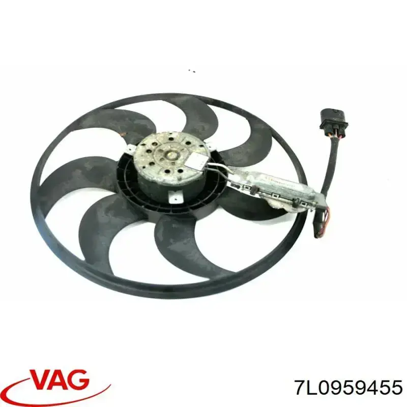7L0959455 VAG Ventilador elétrico de esfriamento montado (motor + roda de aletas) esquerdo