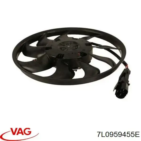 Compre 7L0959455B VAG Ventilador elétrico de esfriamento montado (motor + roda de aletas) direito