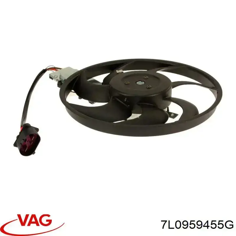 Compre 7L0959455G VAG Ventilador elétrico de esfriamento montado (motor + roda de aletas) direito