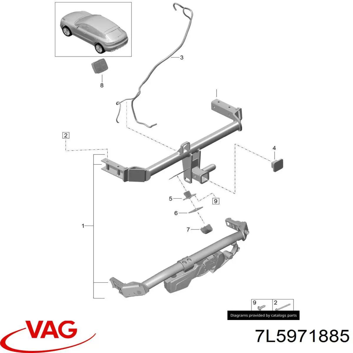  VAG 7L5971885 preço, a partir de 87,11 USD