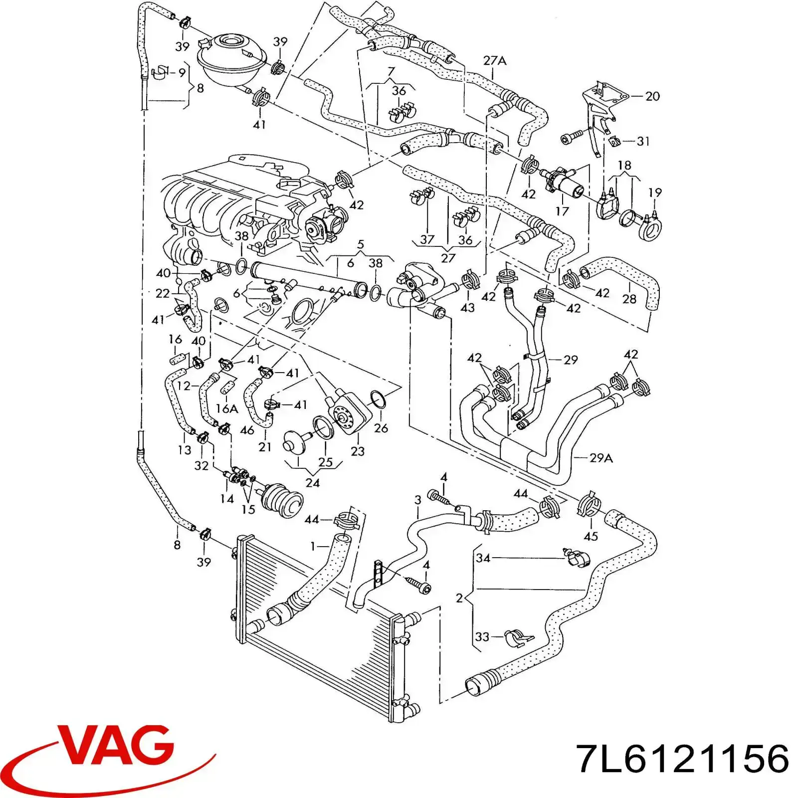  VAG 7L6121156 preço, a partir de  USD