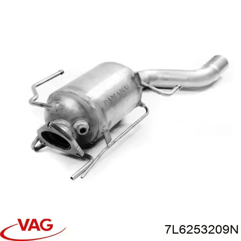 7L6253209N VAG Silenciador, parte central