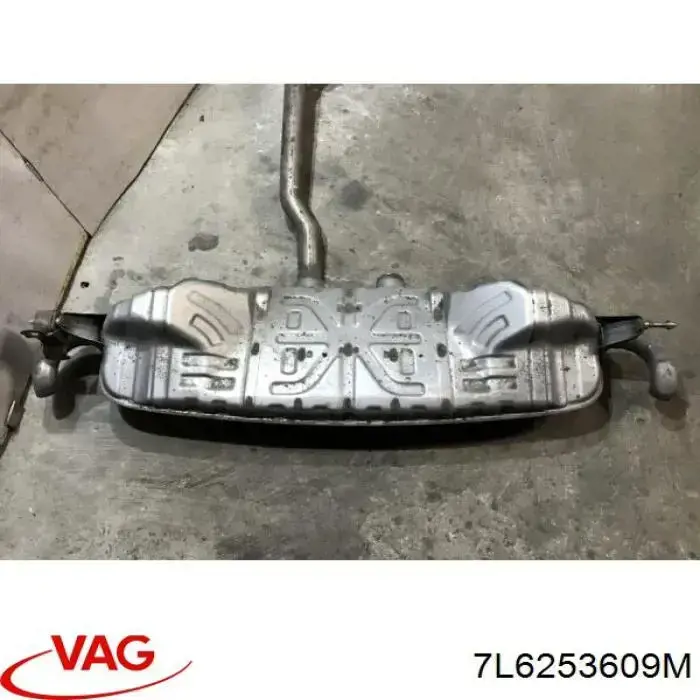 7L6253609M VAG Silenciador, parte traseira