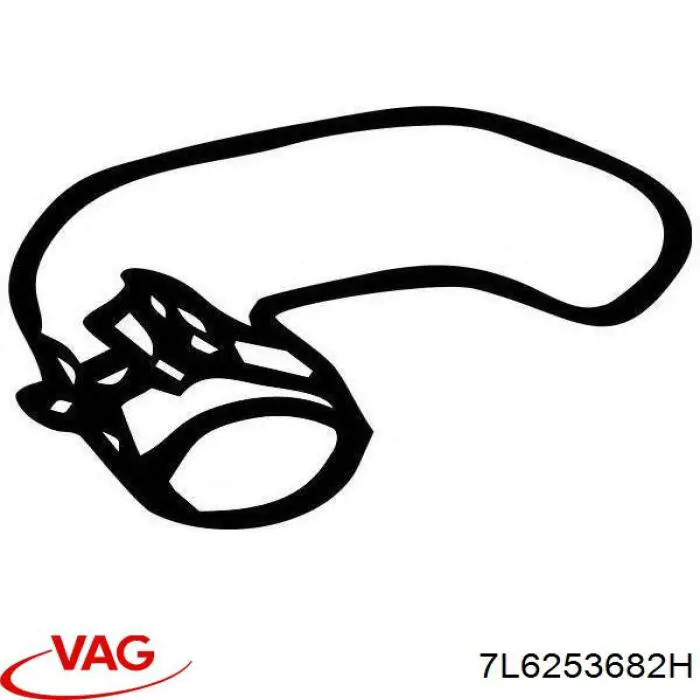 7L6253682H VAG Bocal para o silenciador