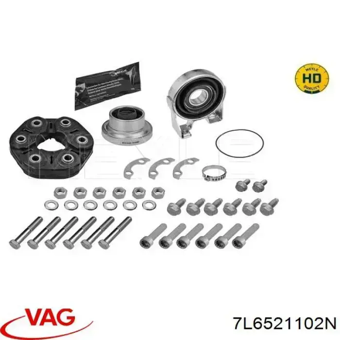 7L6521102N VAG Junta universal traseira montada