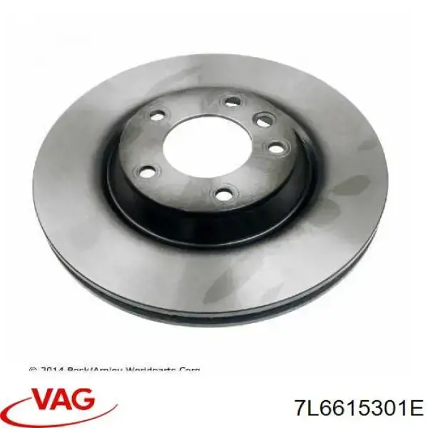 Compre 7L6615301E VAG Disco do freio dianteiro