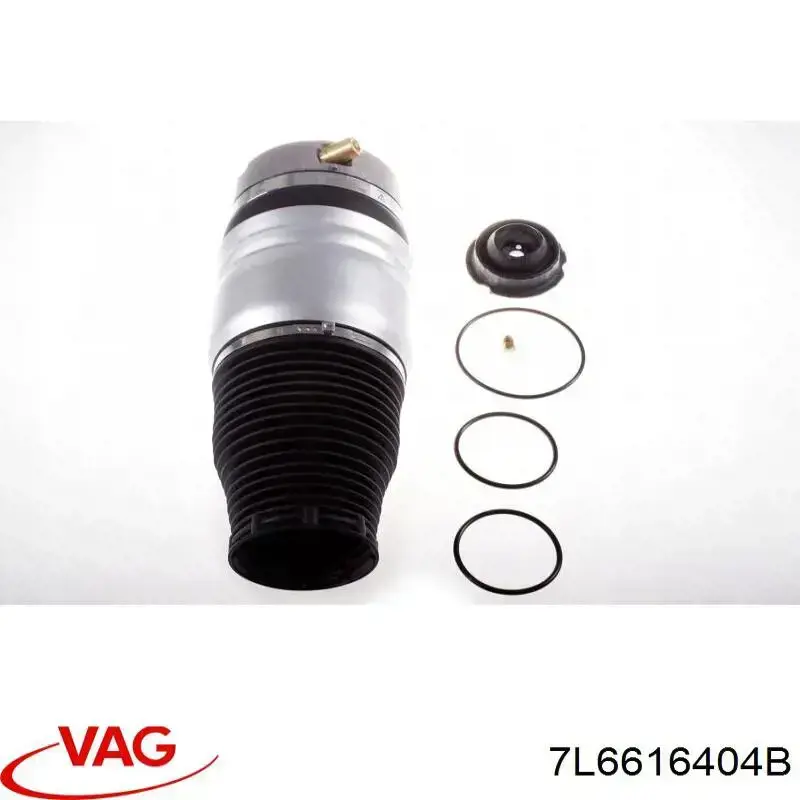 7L6616404B VAG Coxim pneumático (suspensão de lâminas pneumática) do eixo dianteiro