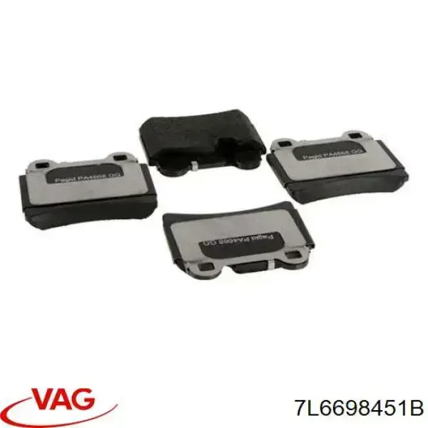 Sapatas do freio traseiras de disco VAG 7L6698451B preço, a partir de 46,22 USD