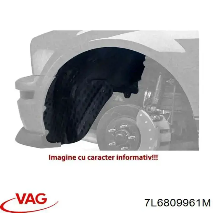 Compre 7L6809961M VAG Guarda-barras esquerdo do pára-lama dianteiro