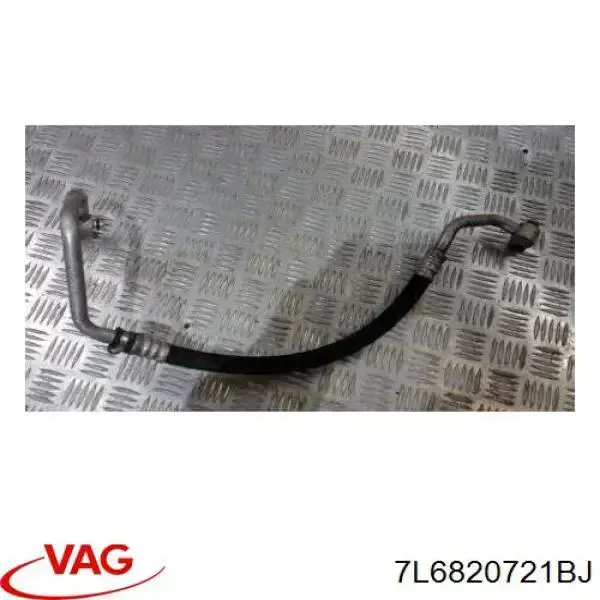 7L6820721BJ VAG Mangueira de aparelho de ar condicionado, desde o vaporizador traseiro até o compressor