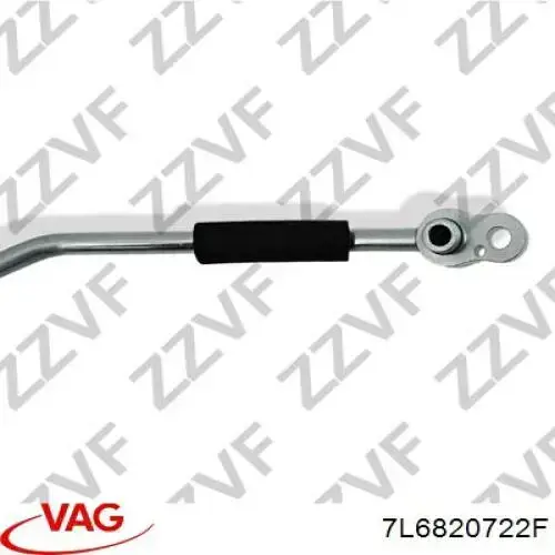 7L6820722F VAG Mangueira de aparelho de ar condicionado, desde o secador até o vaporizador traseiro
