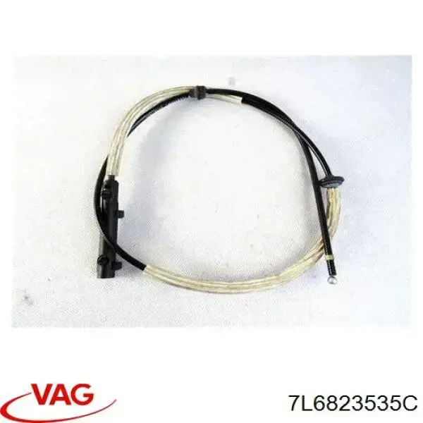 7L6823535C VAG Cabo traseiro de abertura da capota