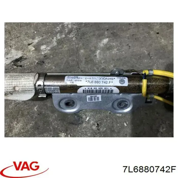 7L6880742F VAG Cinto de segurança (AIRBAG) de estore lateral direito