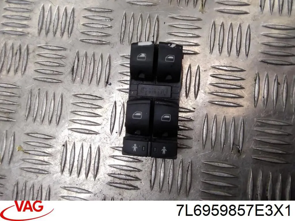 Unidade de botões dianteira esquerda de controlo de elevador de vidro VAG 7L6959857E3X1 preço, a partir de 40,95 USD