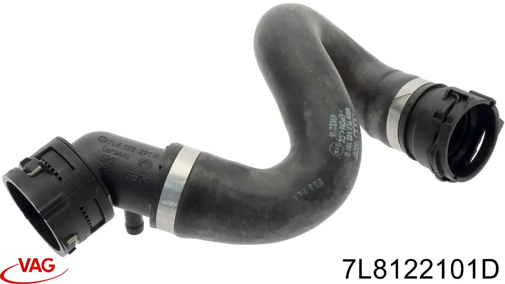 7L8122101D VAG Mangueira (cano derivado) do radiador de esfriamento superior
