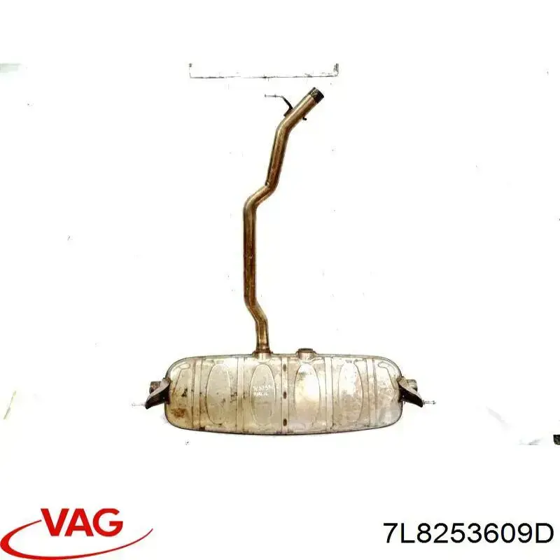 Silenciador, parte traseira VAG 7L8253609D preço, a partir de 385,45 USD